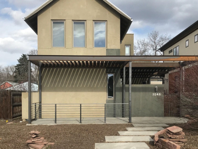 Pergola with Railing, Private Residence, Denver CO, 2018 (Designed by Connor Howley)