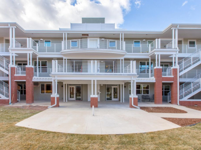 Railings and Sign, Washington Village, Boulder CO, 2018 (Working for Morgan Briskey, Elemental Design, http://briskey.com/)