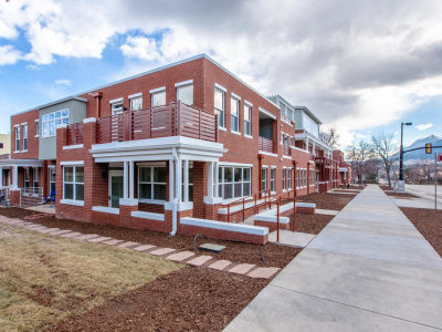 Railings and Sign, Washington Village, Boulder CO, 2018 (Working for Morgan Briskey, Elemental Design, http://briskey.com/)