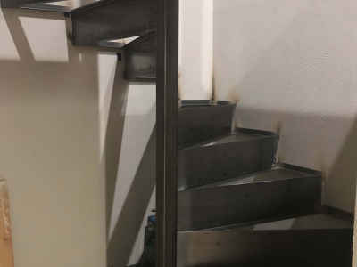 Built in Spiral Stair, Golden CO, 2018 (Working for Morgan Briskey, Elemental Design, http://briskey.com/)