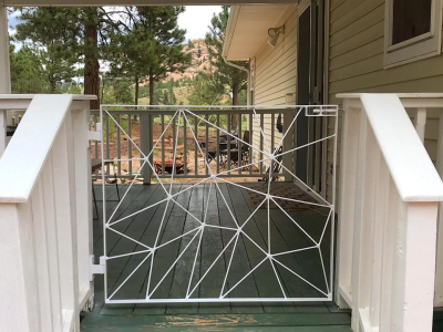Custom Porch Gate, Personal Residence, Florissant, CO 2020