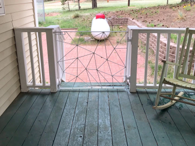 Custom Porch Gate, Personal Residence, Florissant, CO 2020