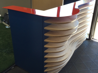 Vitruvian Fitness Reception Desk, Denver, 2015