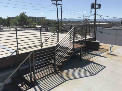 Custom Stairs and Roof Deck, Space Annex Gallery, Denver, 2019