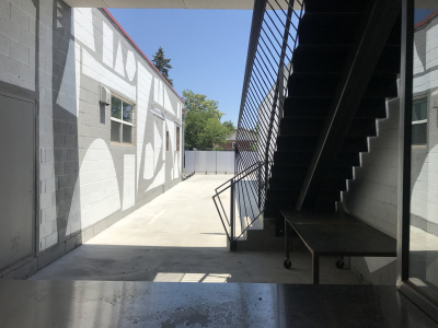 Custom Stairs with Sculptural Guardrail, Space Annex Gallery, Denver, 2019