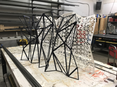 Nesting Panels, Powder Coated Steel, 30"x40"x10", Denver, CO, 2014
