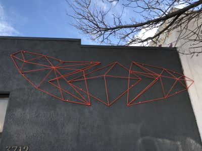Home Store Front, Painted Steel, 10'x4'x15", Denver CO, 2017