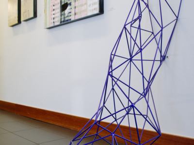 Straight Arch, Powder Coated Steel, 20"x55"x40", Denver, CO, 2017