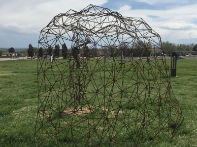 CLoSeD Wave, Steel, 9'x9'x9', Arvada CO, 2017