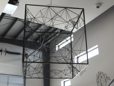 Gleaming, Steel, 5'x5'x5', Denver CO, 2016