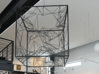 Gleaming, Steel, 5'x5'x5', Denver CO, 2016