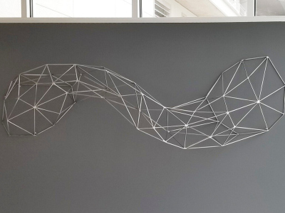 "S" Arch, Steel, 90"x30"x15", Denver CO, 2017