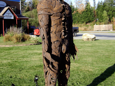 Leafman, Steel, 8'x30"x18", Private Collection, Wilmington VT, 2008