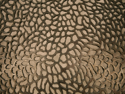Infinite Pattern Panel Number One, Steel and Ink, 4'x8'x6", Private Collection, Bloomfield Hills MI, 2013