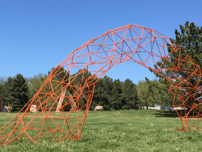 Quarter Mile Arch, Painted Steel, 45'x25'x8', Arvada CO, 2017