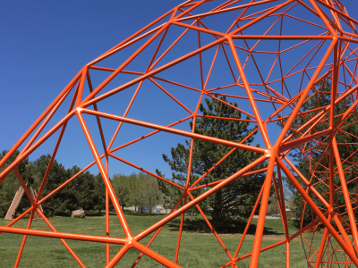 Quarter Mile Arch, Painted Steel, 45'x25'x8', Arvada CO, 2017