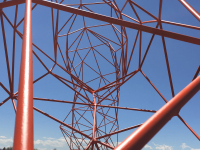 Quarter Mile Arch, Painted Steel, 45'x25'x8', Arvada CO, 2017