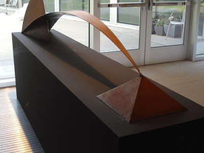 Stormy Dream, Steel and Wax, 80"x20"x20", Private Collection, Wilmington VT, 2004