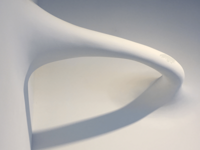 Smooth Arch, Painted Plastic and Plaster, 50"x50"x20", Denver CO, 2016
