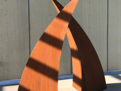 "Finned Gate", Cor-ten Steel, 60"x90"x90", Space Gallery, Denver, CO 2018