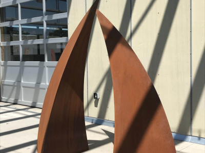 "Finned Gate", Cor-ten Steel, 60"x90"x90", Space Gallery, Denver, CO 2018