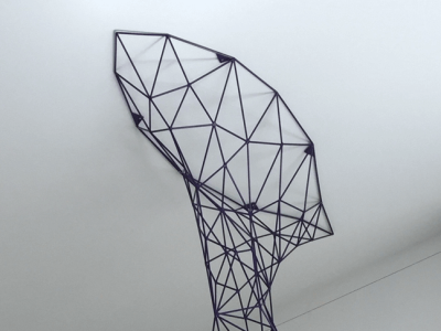 Whale Hung Arch, Powder Coated Steel, 16'x8'x4', Denver CO, 2016