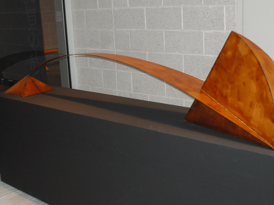 Stormy Dream, Steel and Wax, 80"x20"x20", Private Collection, Wilmington VT, 2004